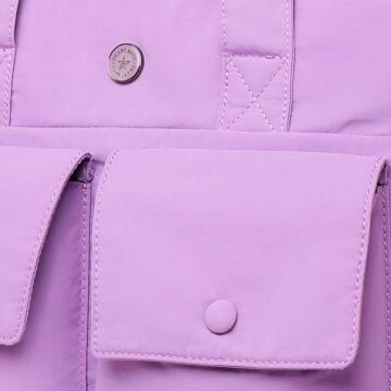 Smart Bags Mikro Poly Kumaş Büyük Boy Kadın Omuz Çantası 3345 Lila