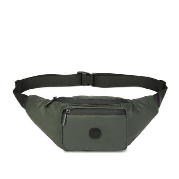 Gumi Kumaş Smart Bags Uniseks Bodybag Bel Çantası 8762 29 Koyu Yeşil