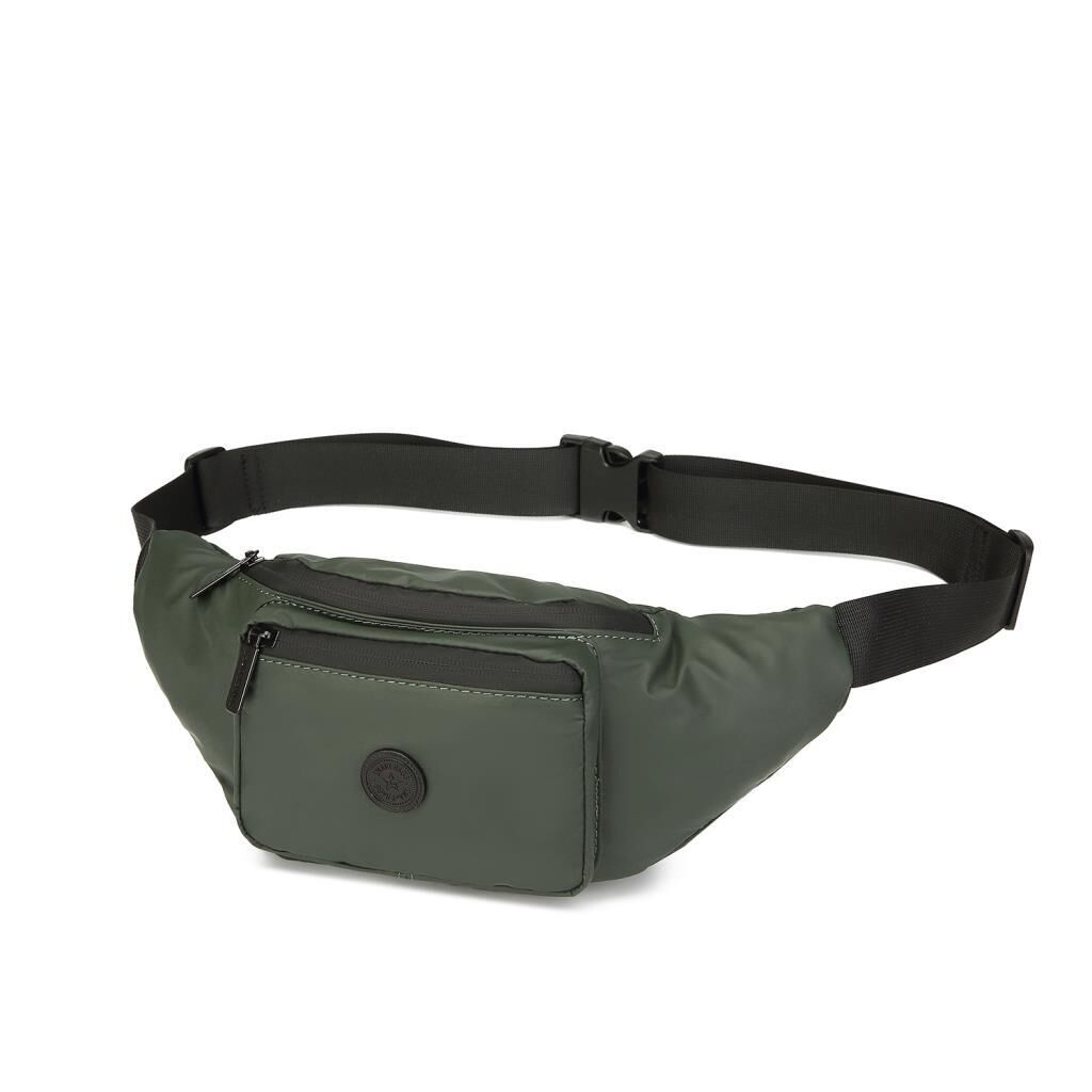 Gumi Kumaş Smart Bags Uniseks Bodybag Bel Çantası 8762 29 Koyu Yeşil