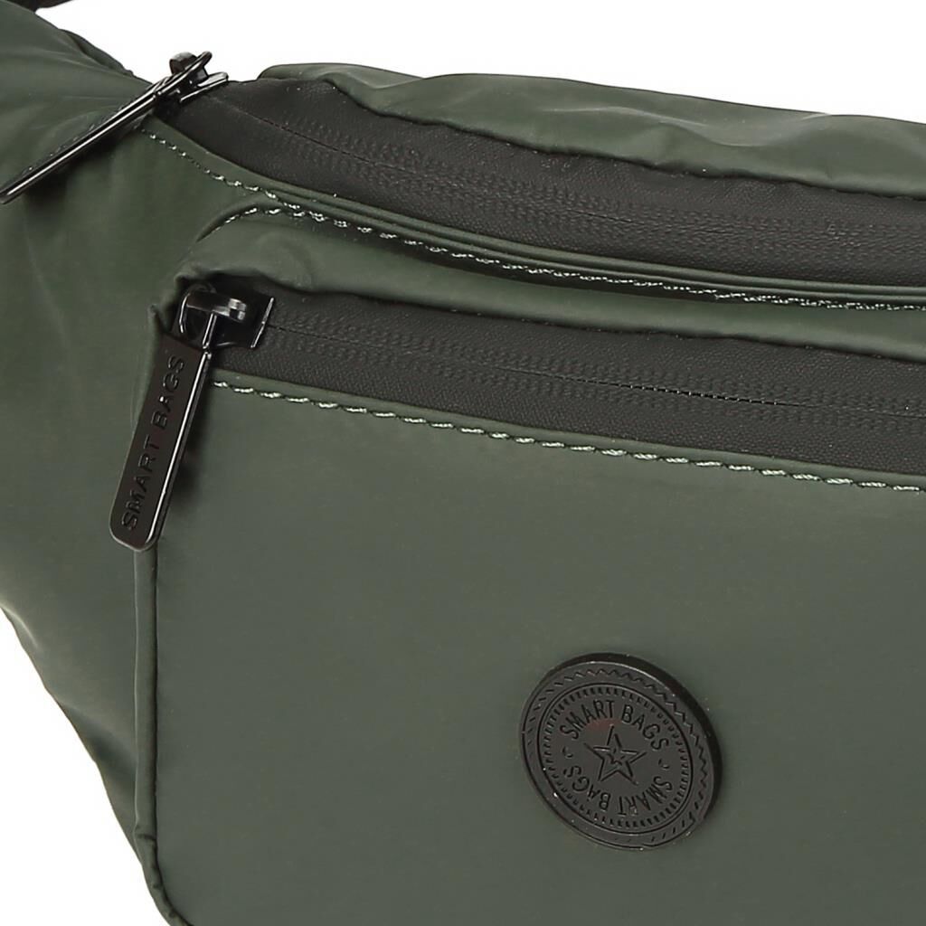 Gumi Kumaş Smart Bags Uniseks Bodybag Bel Çantası 8762 29 Koyu Yeşil