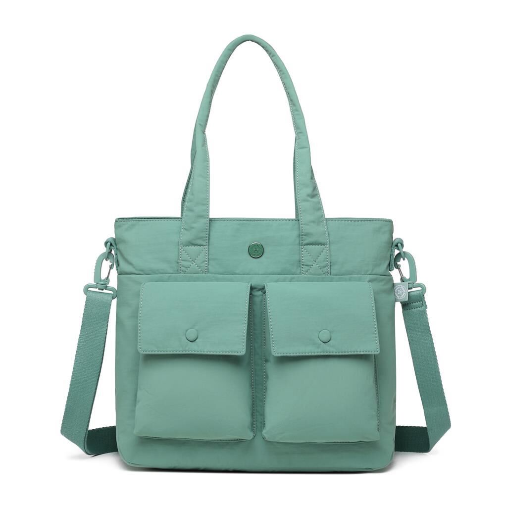 Smart Bags Mikro Poly Kumaş Büyük Boy Kadın Omuz Çantası 3345 Mint