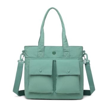 Smart Bags Mikro Poly Kumaş Büyük Boy Kadın Omuz Çantası 3345 Mint