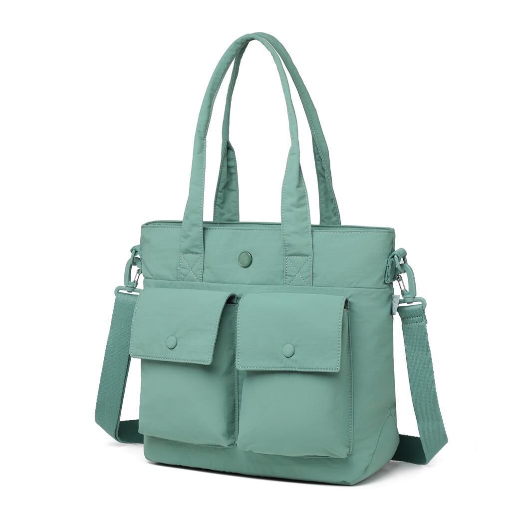 Smart Bags Mikro Poly Kumaş Büyük Boy Kadın Omuz Çantası 3345 Mint