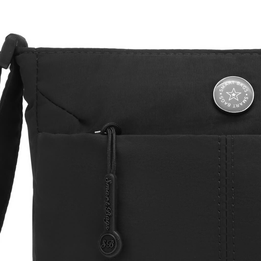 Smart Bags Mikro Poly Kumaş Postacı Kadın Çantası 3340 Siyah