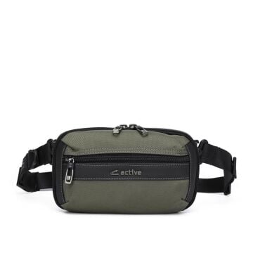 C-Active Erkek Askılı Bodybag Bel Çantası Oxford Kumaş 8739 Haki