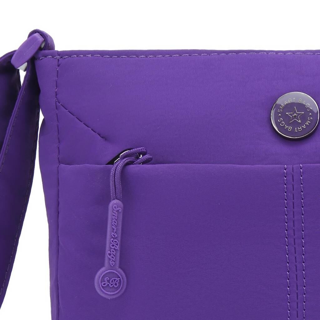 Smart Bags Mikro Poly Kumaş Postacı Kadın Çantası 3340 Mor