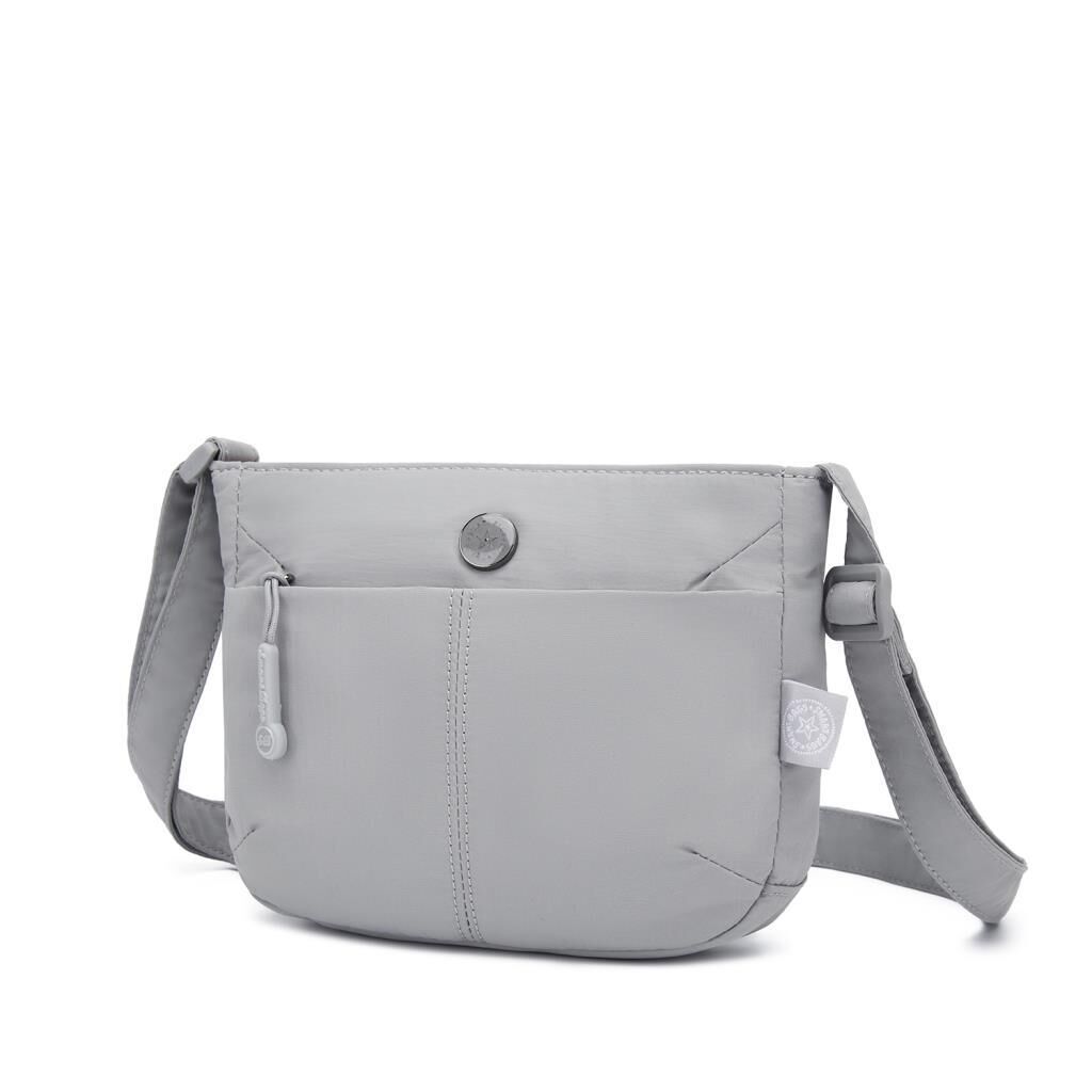 Smart Bags Mikro Poly Kumaş Postacı Kadın Çantası 3340 Gri