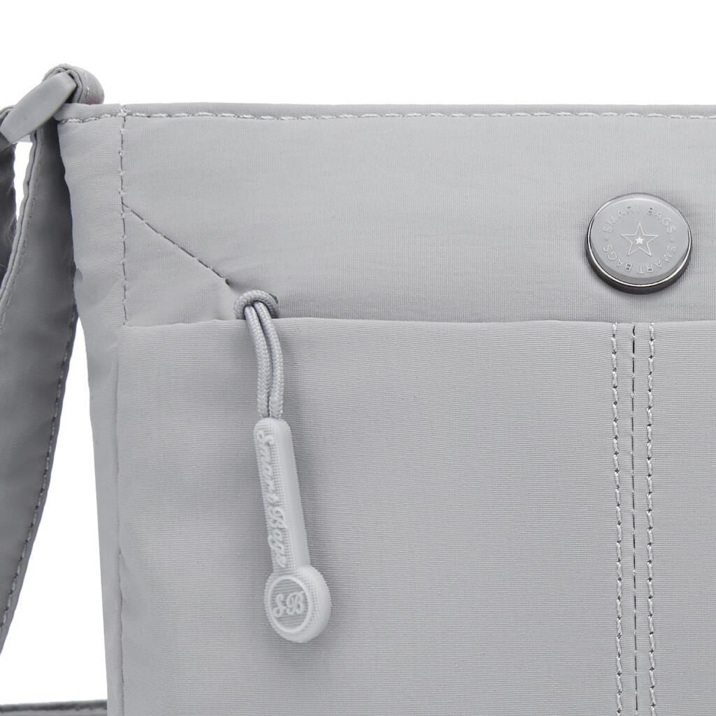 Smart Bags Mikro Poly Kumaş Postacı Kadın Çantası 3340 Gri