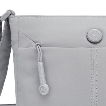 Smart Bags Mikro Poly Kumaş Postacı Kadın Çantası 3340 Gri