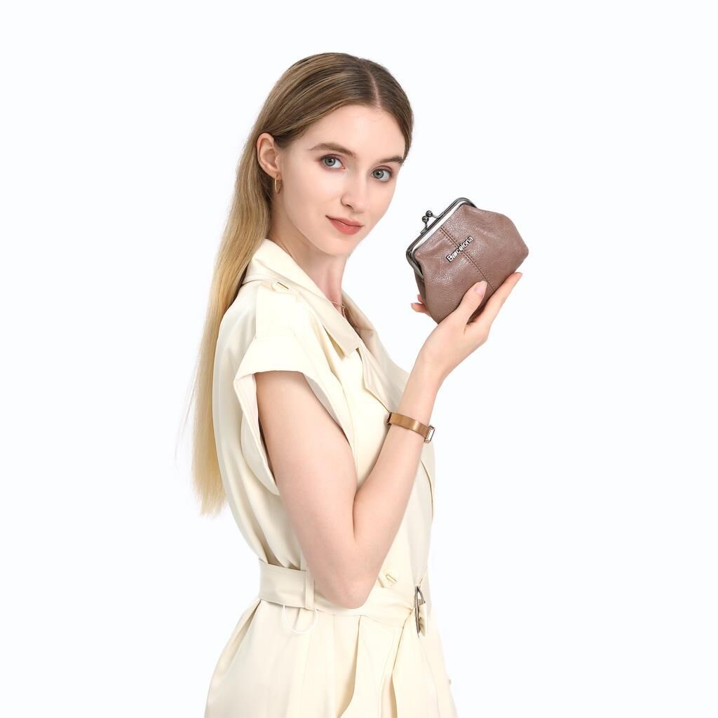 Yıkama Deri Burslu Kadın Mini Kese Bozukluk 21-K Barcelona 1907