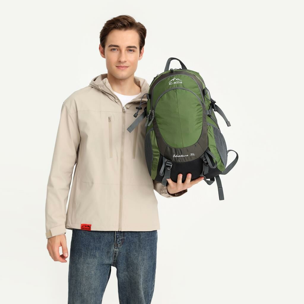 C-Active 35 Litre Kamp Seyahat Outdoor Dağcı Sırt Çantası 8690 Yeşil