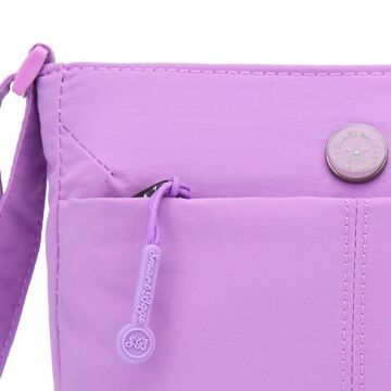 Smart Bags Mikro Poly Kumaş Postacı Kadın Çantası 3340 Lila