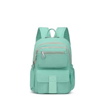 Smart Bags Kadın Sırt Çantası Küçük Boy Krinkıl Kumaş 3168 A.Yeşil