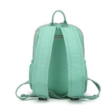 Smart Bags Kadın Sırt Çantası Küçük Boy Krinkıl Kumaş 3168 A.Yeşil