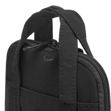 Smart Bags Mikro Poly Kumaş Askılı Mini Boy Kadın Cüzdanı 3346 Siyah