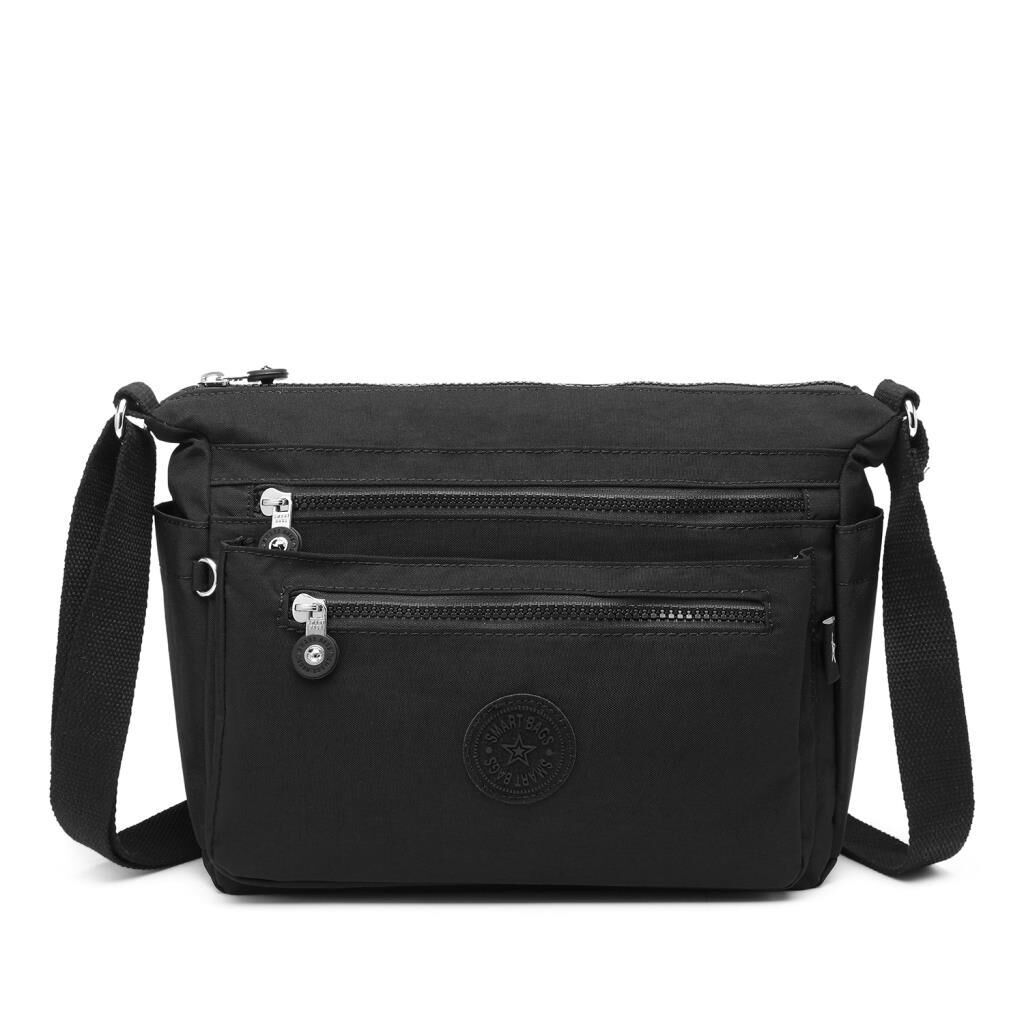 Krinkıl Kumaş Kadın Postacı Çantası Smart Bags 1238 A.Yeşil