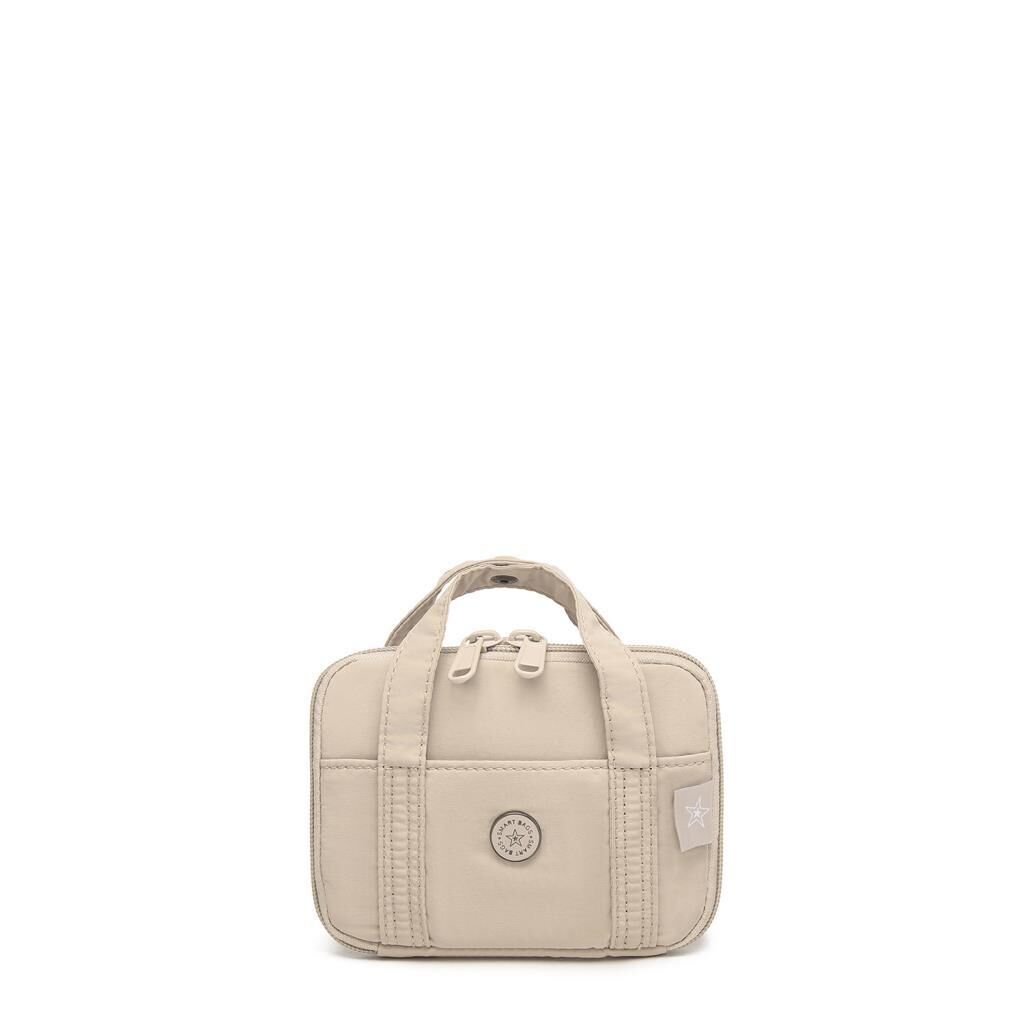 Smart Bags Mikro Poly Kumaş Askılı Mini Boy Kadın Cüzdanı 3346 Bej