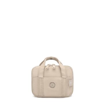 Smart Bags Mikro Poly Kumaş Askılı Mini Boy Kadın Cüzdanı 3346 Bej