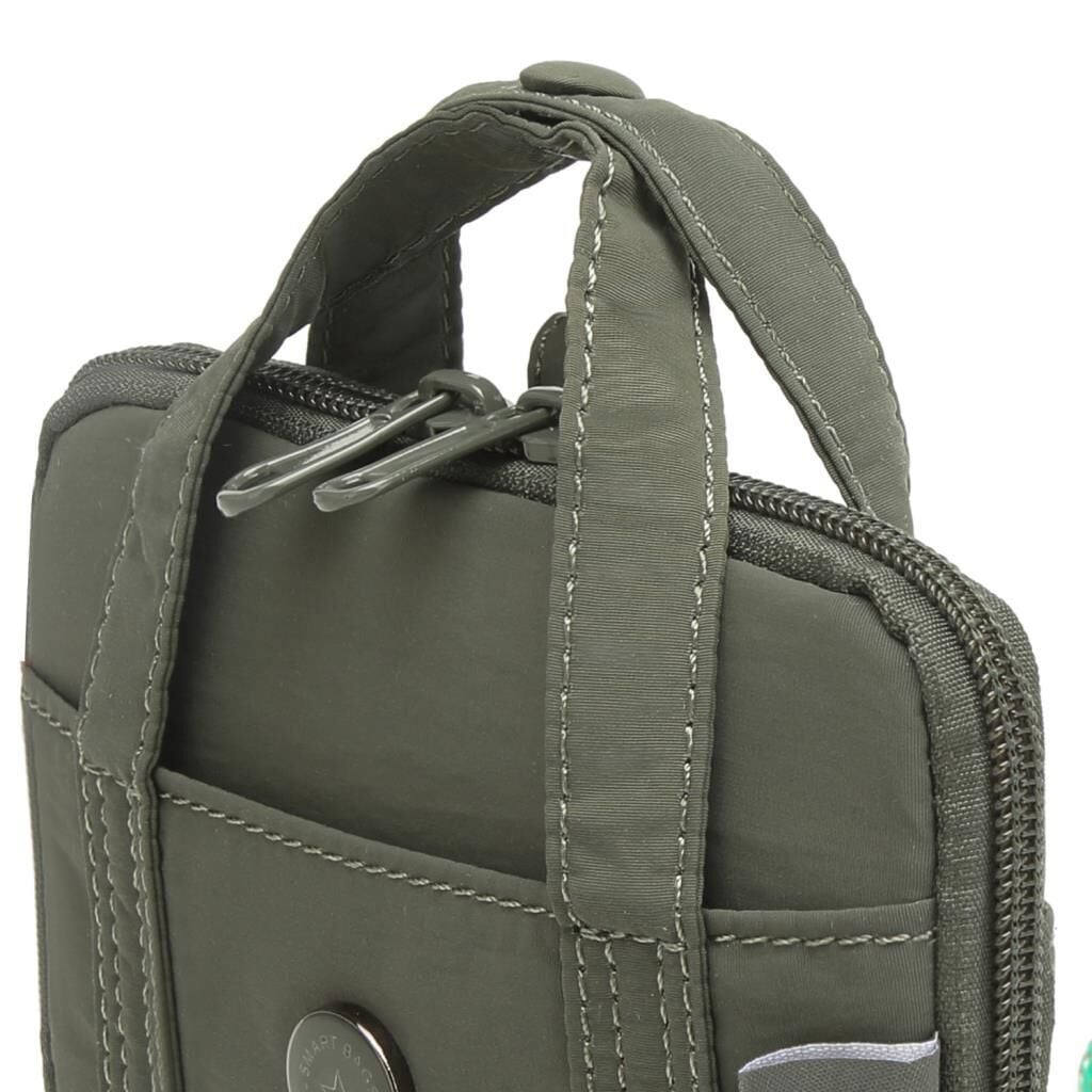 Smart Bags Mikro Poly Kumaş Askılı Mini Boy Kadın Cüzdanı 3346 Haki