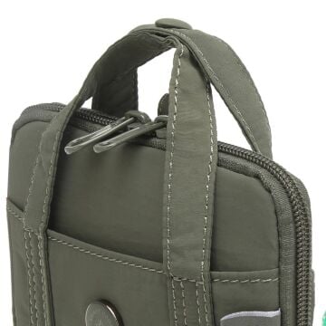 Smart Bags Mikro Poly Kumaş Askılı Mini Boy Kadın Cüzdanı 3346 Haki
