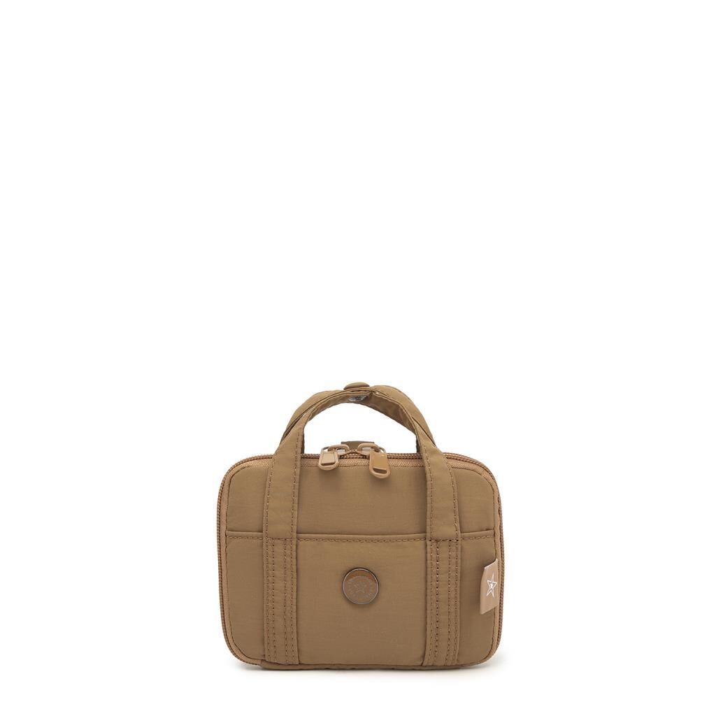 Smart Bags Mikro Poly Kumaş Askılı Mini Boy Kadın Cüzdanı 3346 A.Kahve