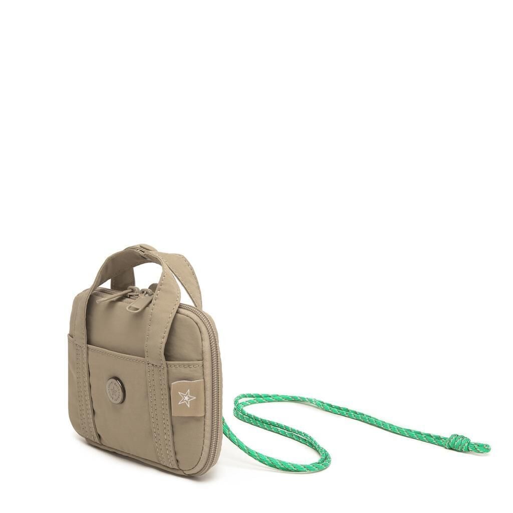Smart Bags Mikro Poly Kumaş Askılı Mini Boy Kadın Cüzdanı 3346 Vizon