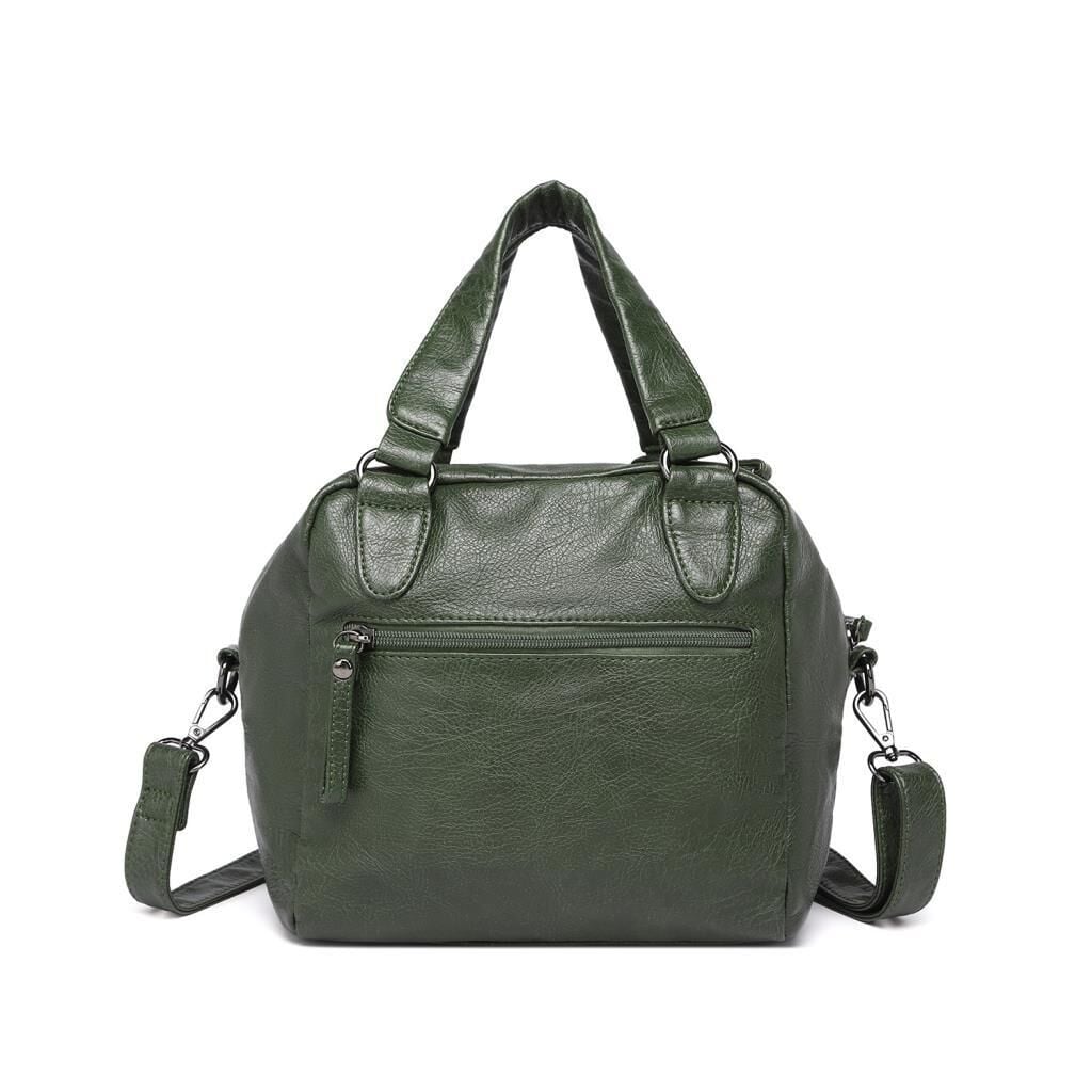 Yıkama Deri Askılı Kadın El Çantası 21-K Barcelona 1905