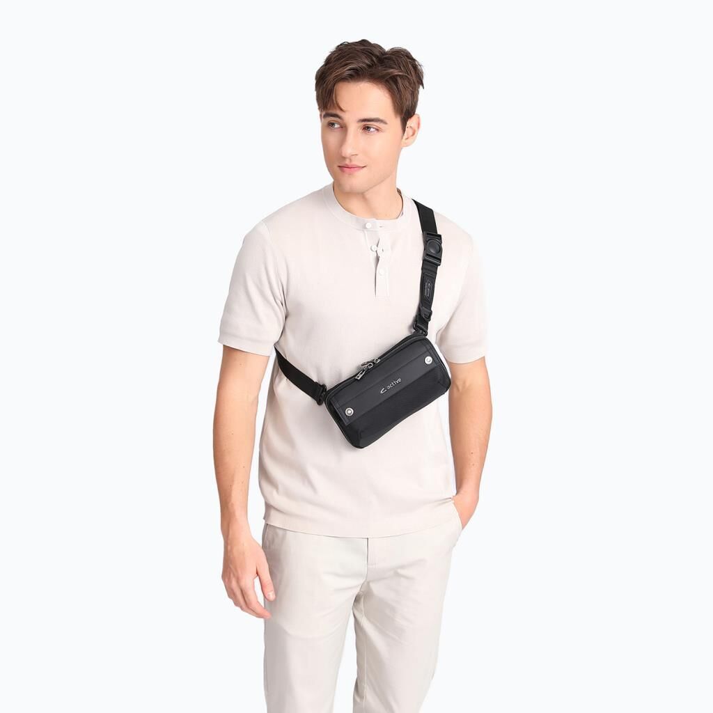 C-Active Erkek Askılı Bodybag Bel Çantası Oxford Kumaş 8738
