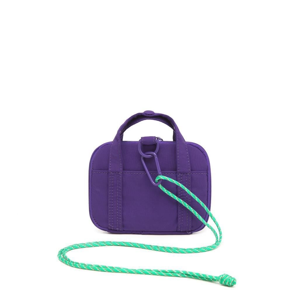 Smart Bags Mikro Poly Kumaş Askılı Mini Boy Kadın Cüzdanı 3346 Mor