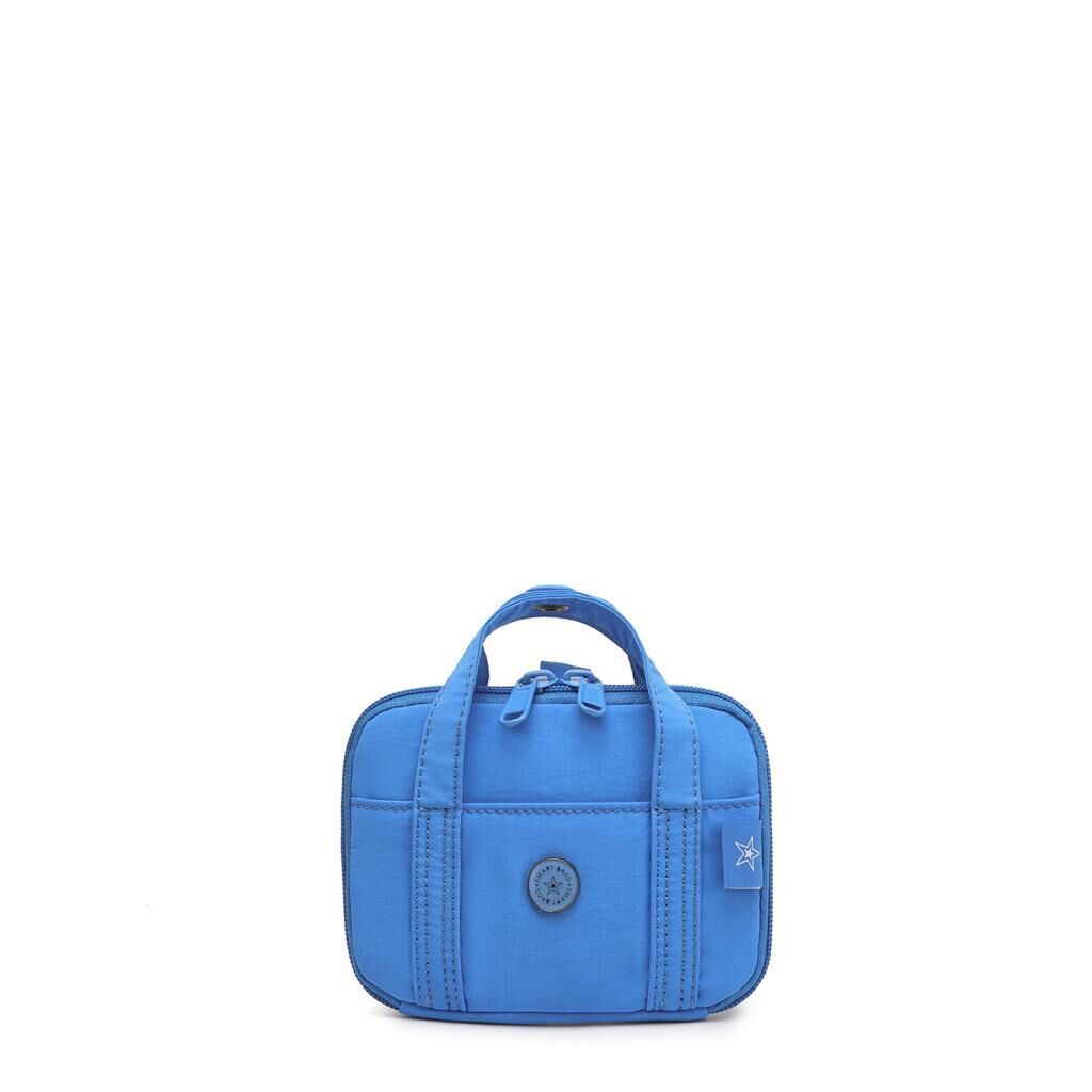 Smart Bags Mikro Poly Kumaş Askılı Mini Boy Kadın Cüzdanı 3346 Mavi