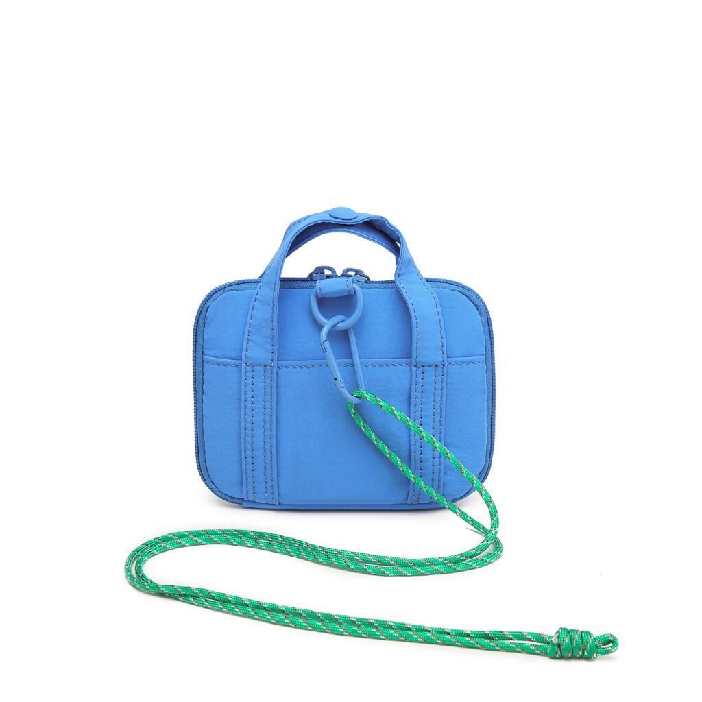 Smart Bags Mikro Poly Kumaş Askılı Mini Boy Kadın Cüzdanı 3346 Mavi