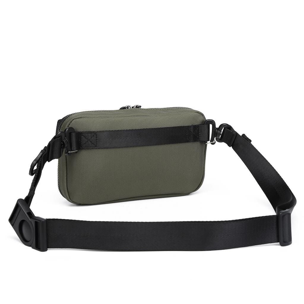 C-Active Erkek Askılı Bodybag Bel Çantası Oxford Kumaş 8738 Haki