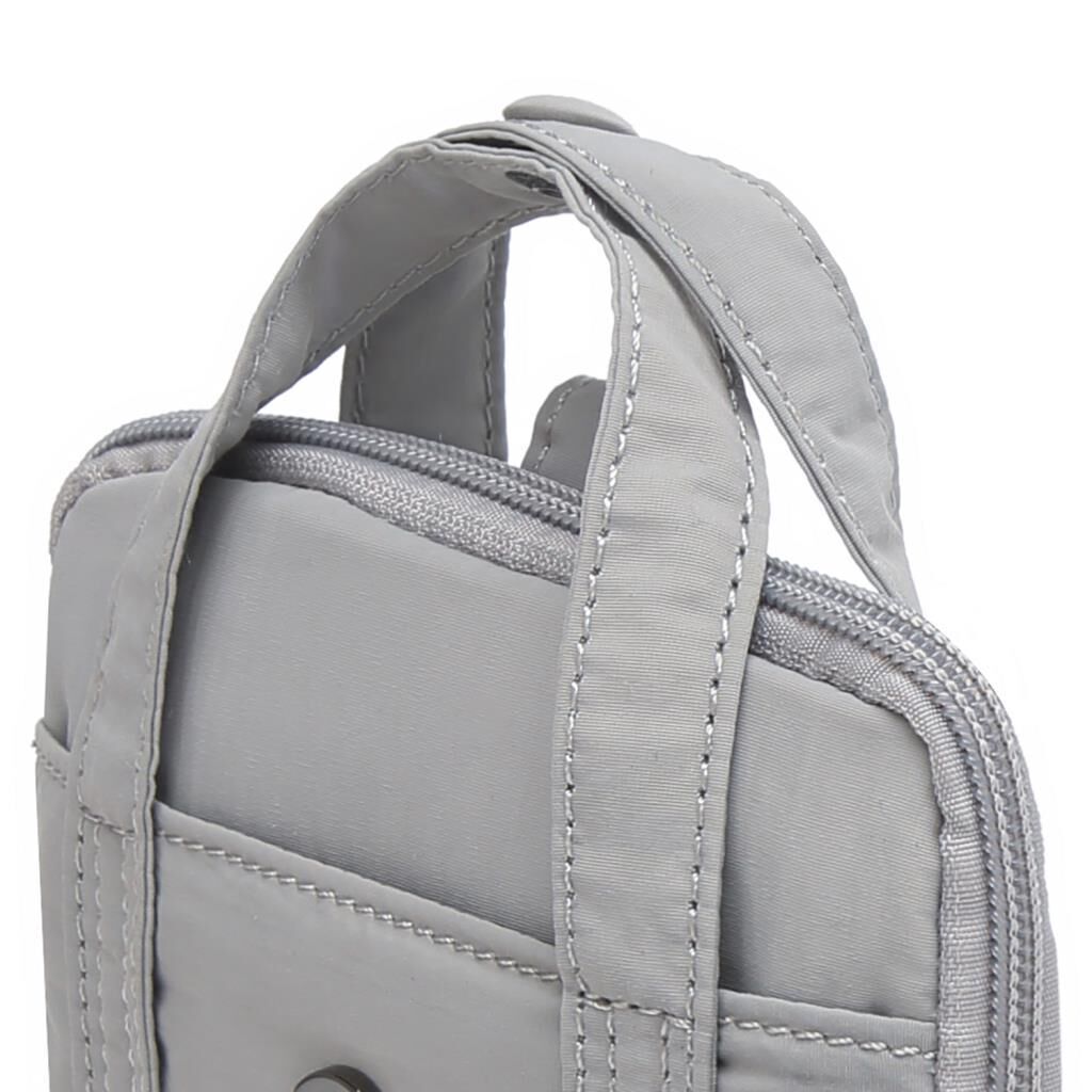 Smart Bags Mikro Poly Kumaş Askılı Mini Boy Kadın Cüzdanı 3346 Gri
