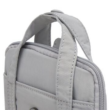 Smart Bags Mikro Poly Kumaş Askılı Mini Boy Kadın Cüzdanı 3346 Gri