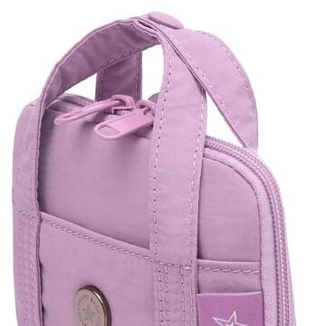 Smart Bags Mikro Poly Kumaş Askılı Mini Boy Kadın Cüzdanı 3346 Lila