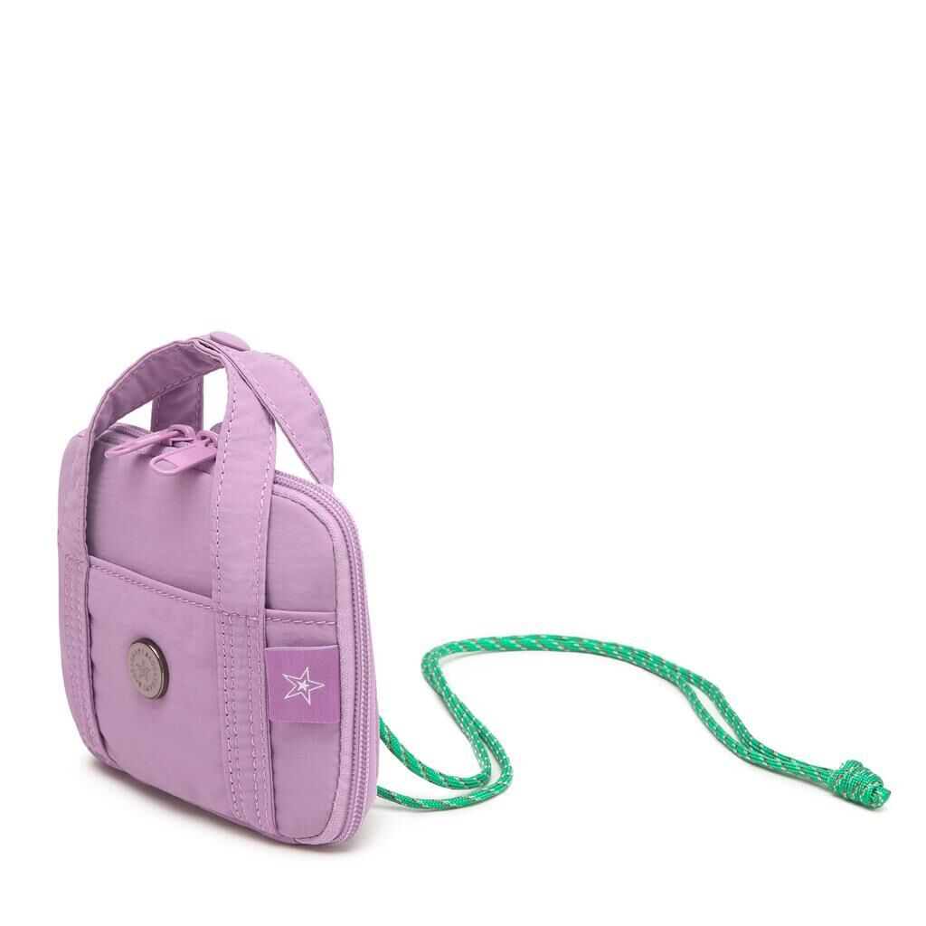 Smart Bags Mikro Poly Kumaş Askılı Mini Boy Kadın Cüzdanı 3346 Lila