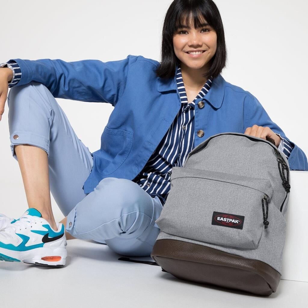 Eastpak Sırt Çantası Wyoming Altı Derili Sunday Grey EK811363
