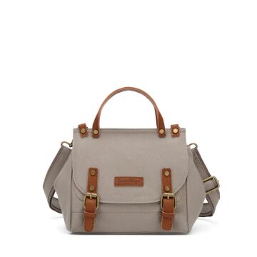 Kanvas Kumaş Kadın Çantası Elden Tutmalı Smart Bags 1327 Gri