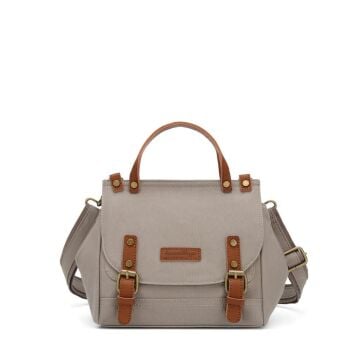 Kanvas Kumaş Kadın Çantası Elden Tutmalı Smart Bags 1327 Gri