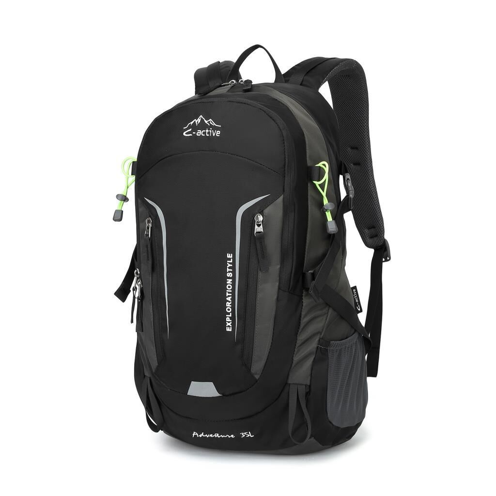 C-Active 35 Litre Kamp Seyahat Outdoor Dağcı Sırt Çantası 8693 Siyah/Gri