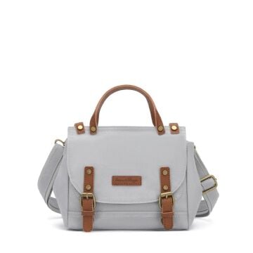 Kanvas Kumaş Kadın Çantası Elden Tutmalı Smart Bags 1327 A.Gri