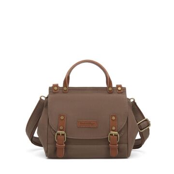 Kanvas Kumaş Kadın Çantası Elden Tutmalı Smart Bags 1327 A.Kahve