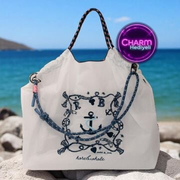 Büyük Boy Günlük veya Plaj Hafif Kadın Çanta 21-K Barcelona Manzara