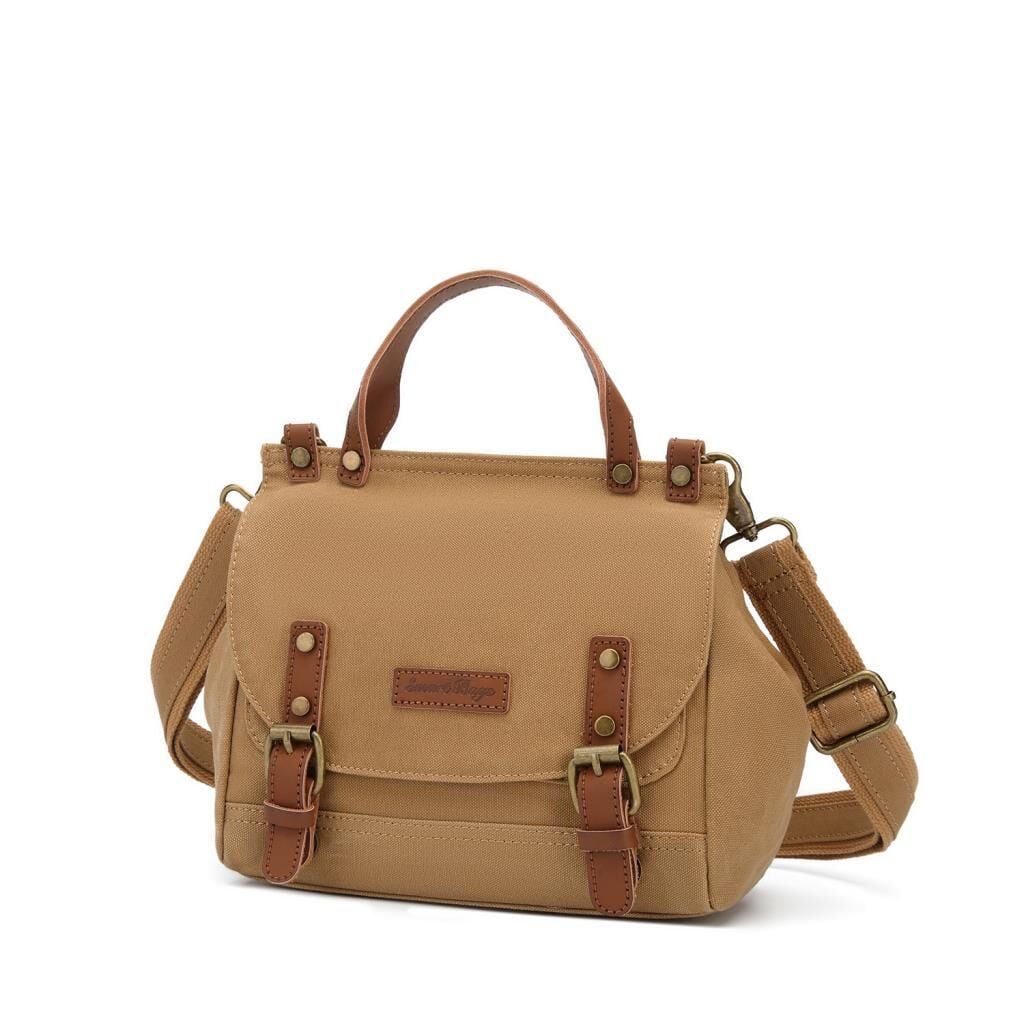 Kanvas Kumaş Kadın Çantası Elden Tutmalı Smart Bags 1327 Camel