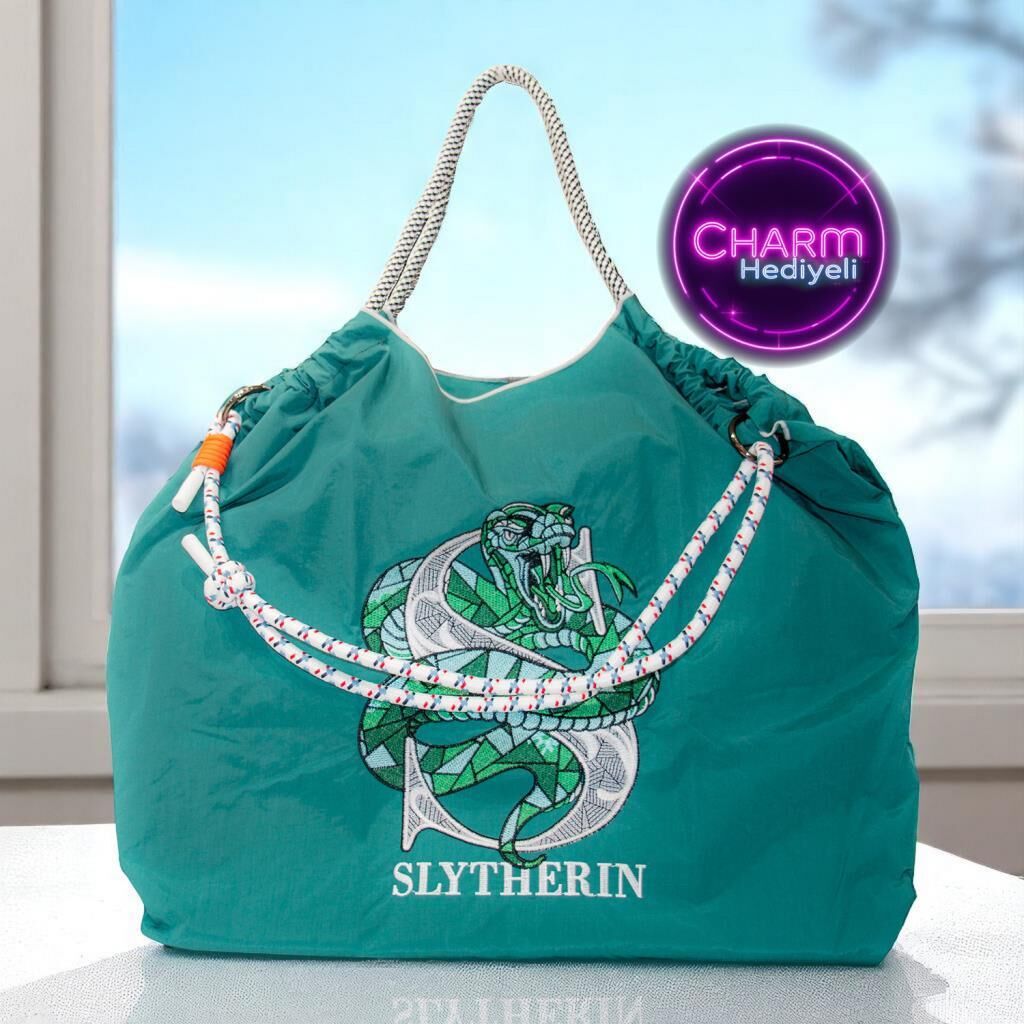 Büyük Boy Günlük veya Plaj Hafif Kadın Çanta 21-K Barcelona Yeşil