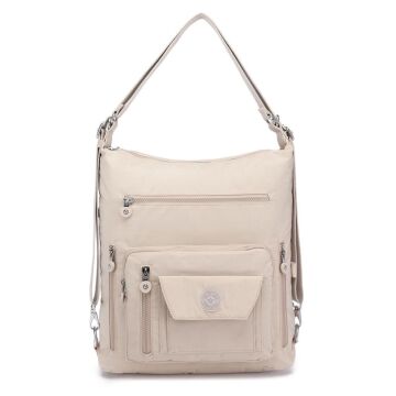 Hem Sırt Hem de Omuz Kadın Çantası Smart Bags 1205 Bej