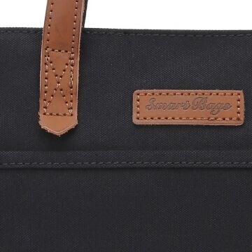 Kanvas Kumaş Kadın Çantası Elden Tutmalı Smart Bags 1328 Siyah