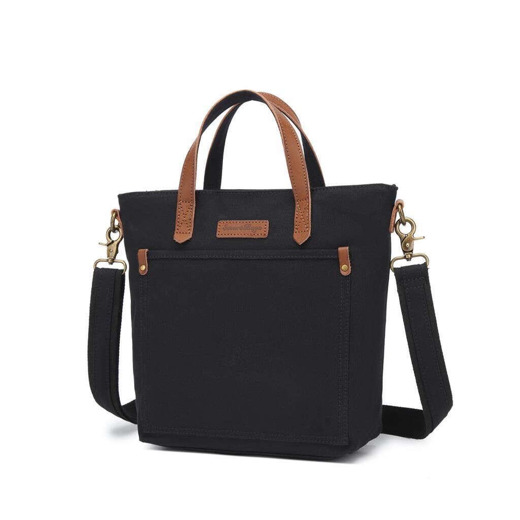 Kanvas Kumaş Kadın Çantası Elden Tutmalı Smart Bags 1328 Siyah
