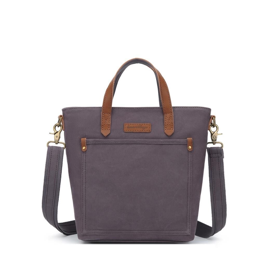 Kanvas Kumaş Kadın Çantası Elden Tutmalı Smart Bags 1328 Kahve