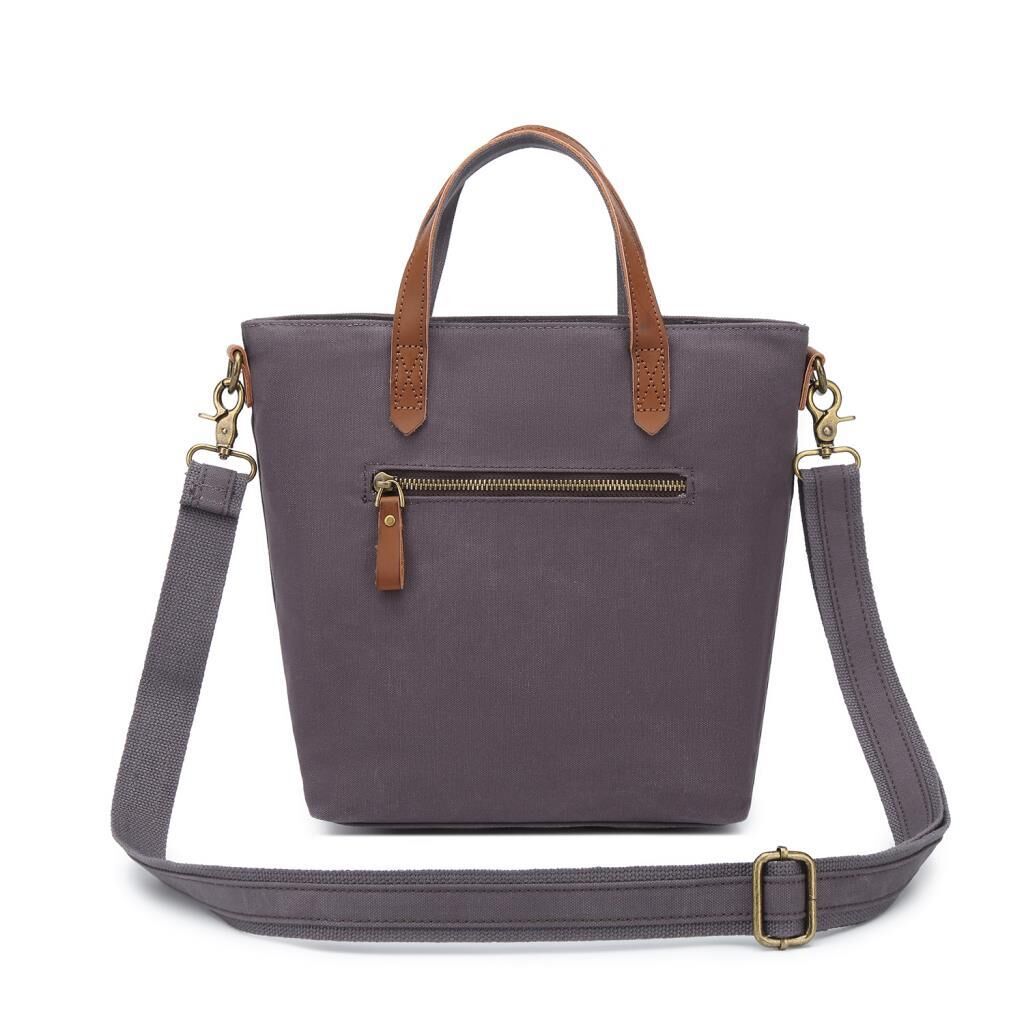 Kanvas Kumaş Kadın Çantası Elden Tutmalı Smart Bags 1328 Kahve
